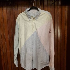 VINTAGE BROOKS BROTHERS Multicolor Striped Men's Shirt